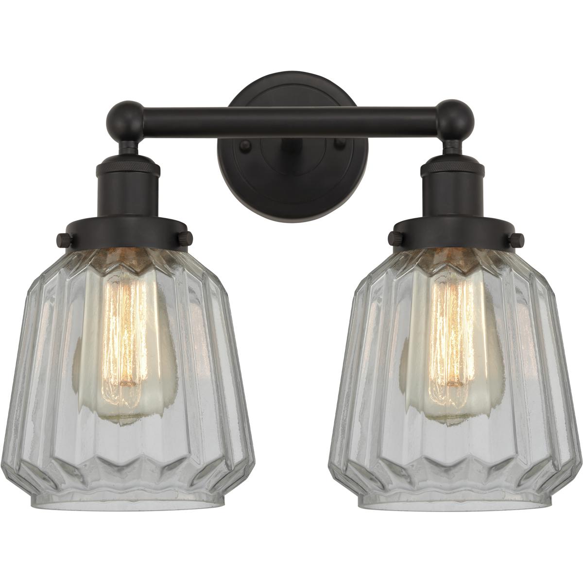 Innovations Lighting 616-2W-OB-G142 Chatham 2 Light 15.5 inch Oil Rubbed Bronze Bath Vanity Light Wall Light