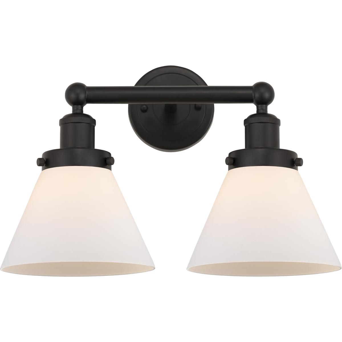 Innovations Lighting Bruno Marashlian Cone 17 Inch 2 Light Bath Vanity Light Cone - 616-2W-OB-G41 - Industrial
