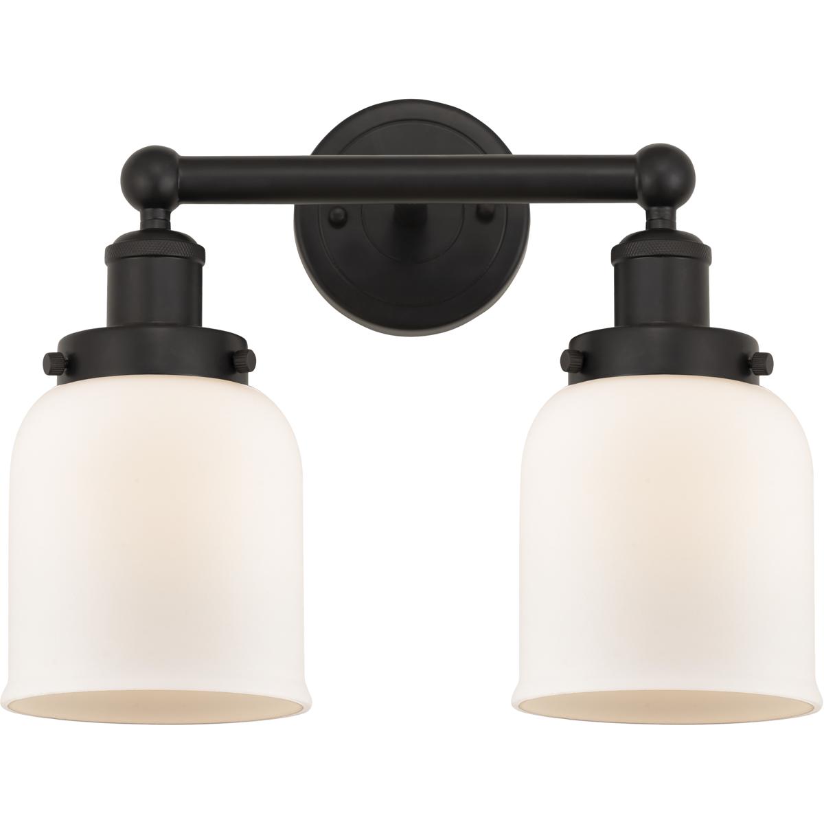 Innovations Lighting Bruno Marashlian Bell 15 Inch 2 Light Bath Vanity Light Bell - 616-2W-OB-G51 - Industrial