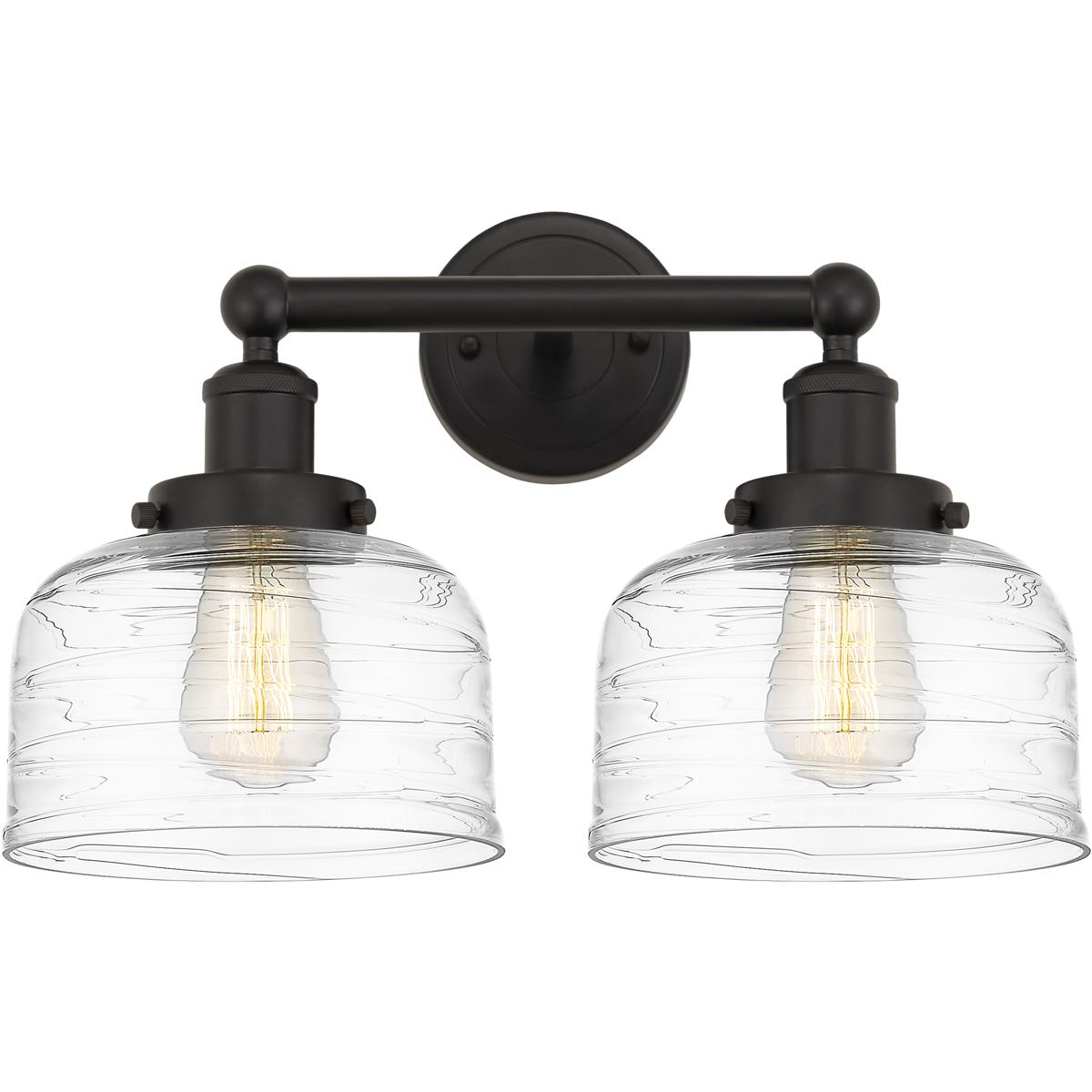 Innovations Lighting 616-2W-OB-G713 Bell 2 Light 15.5 inch Oil Rubbed Bronze Bath Vanity Light Wall Light