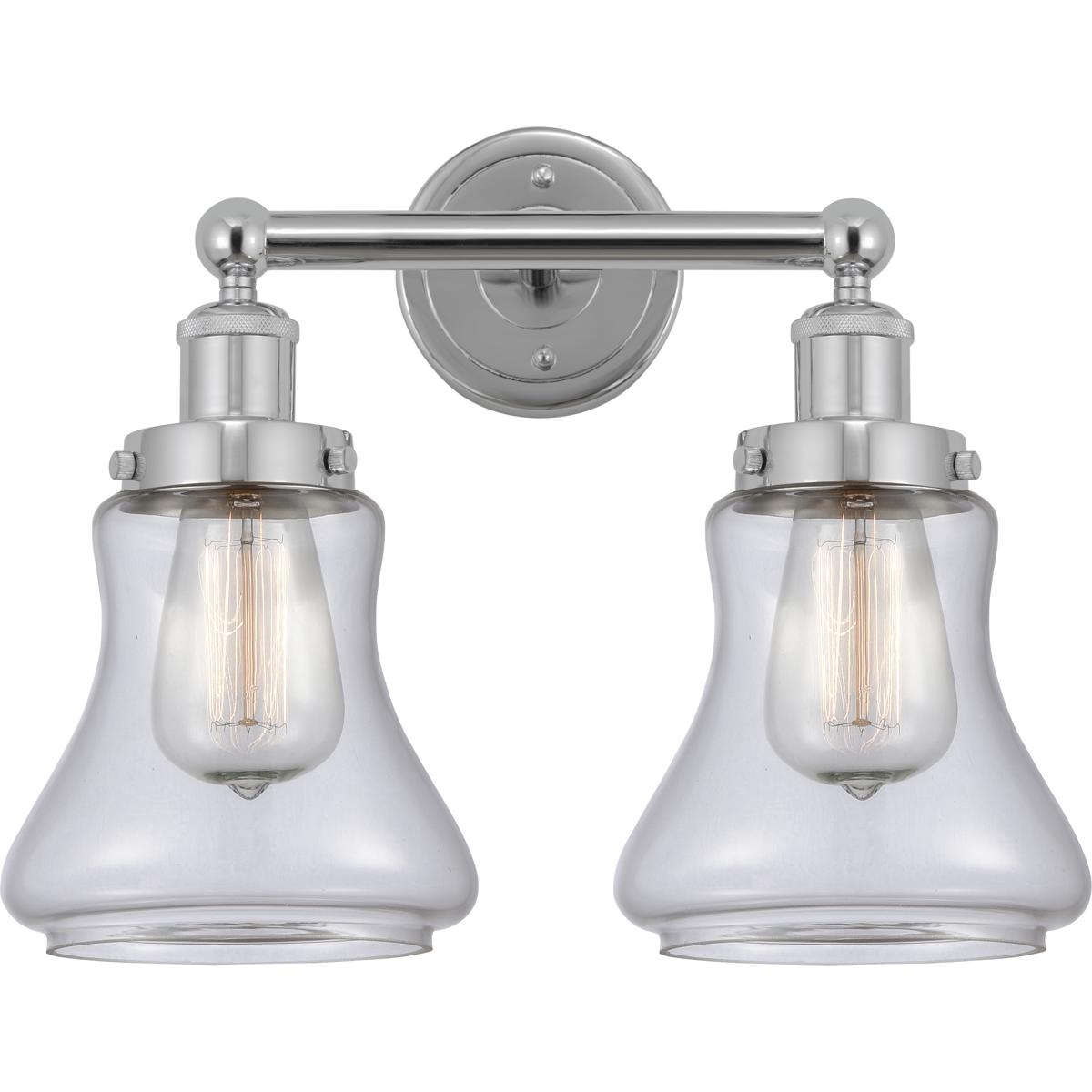 Innovations Lighting Bruno Marashlian Bellmont 15 Inch 2 Light Bath Vanity Light Bellmont - 616-2W-PC-G192 - Industrial