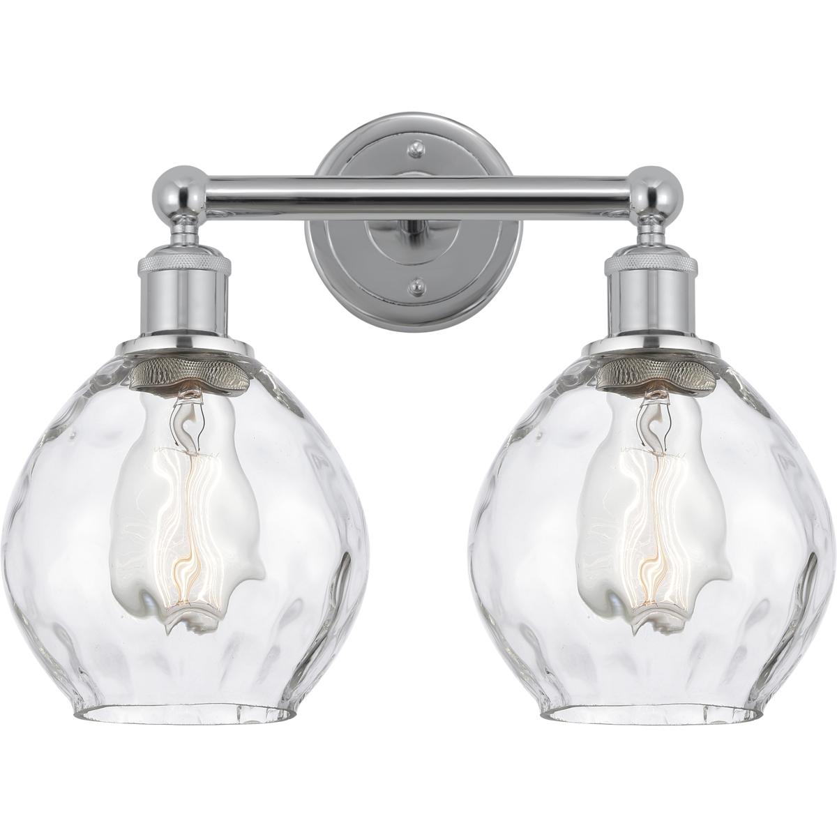 Innovations Lighting 616-2W-PC-G362 Edison Waverly 2 Light 15 inch Polished Chrome Bath Vanity Light Wall Light