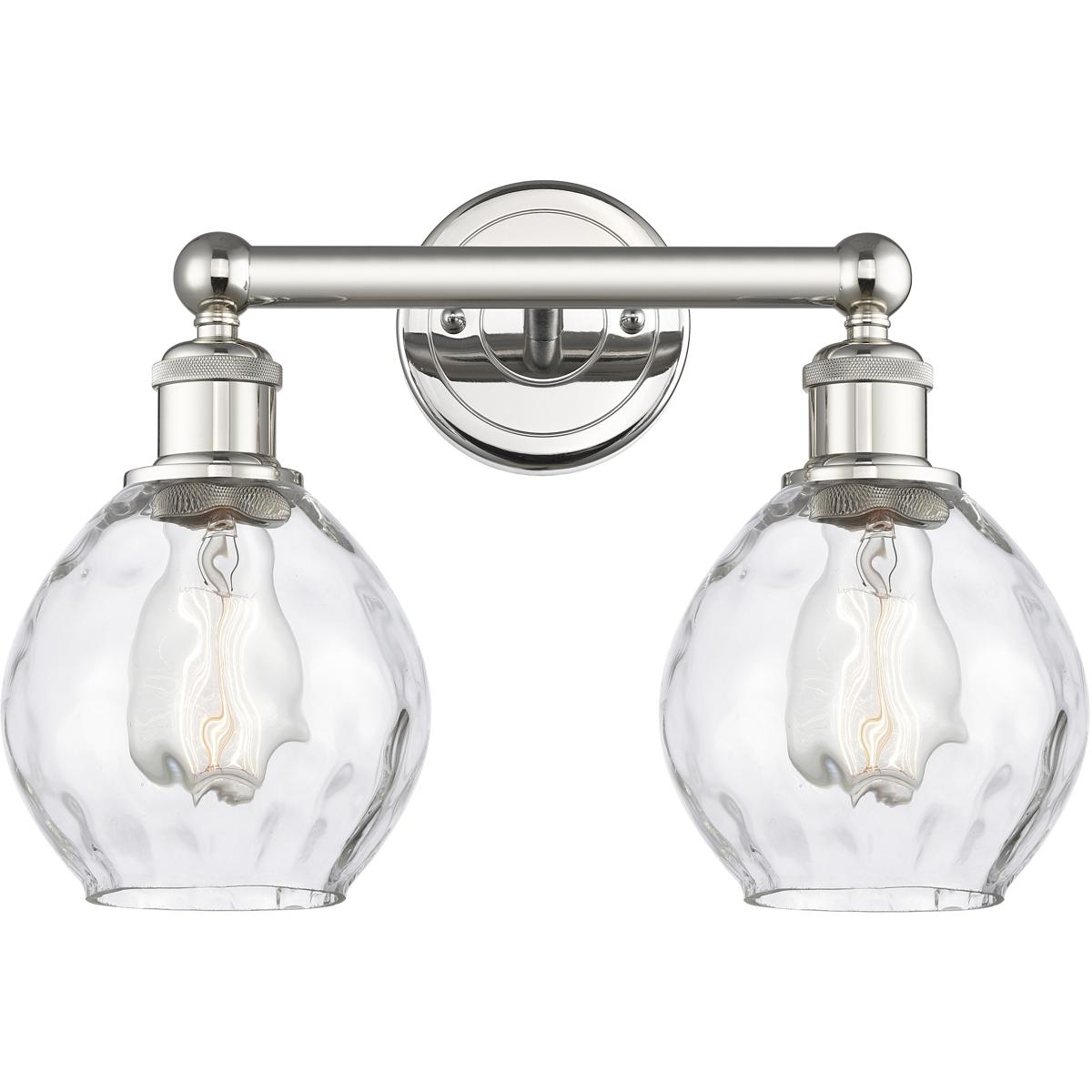 Innovations Lighting 616-2W-PN-G362 Waverly 2 Light 15 inch Polished Nickel Bath Vanity Light Wall Light