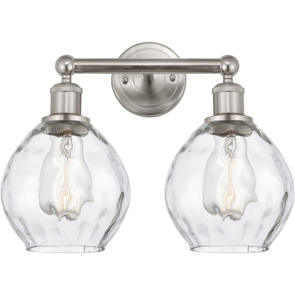 Innovations Lighting 616-2W-SN-G362 Edison Waverly 2 Light 15 inch Brushed Satin Nickel Bath Vanity Light Wall Light