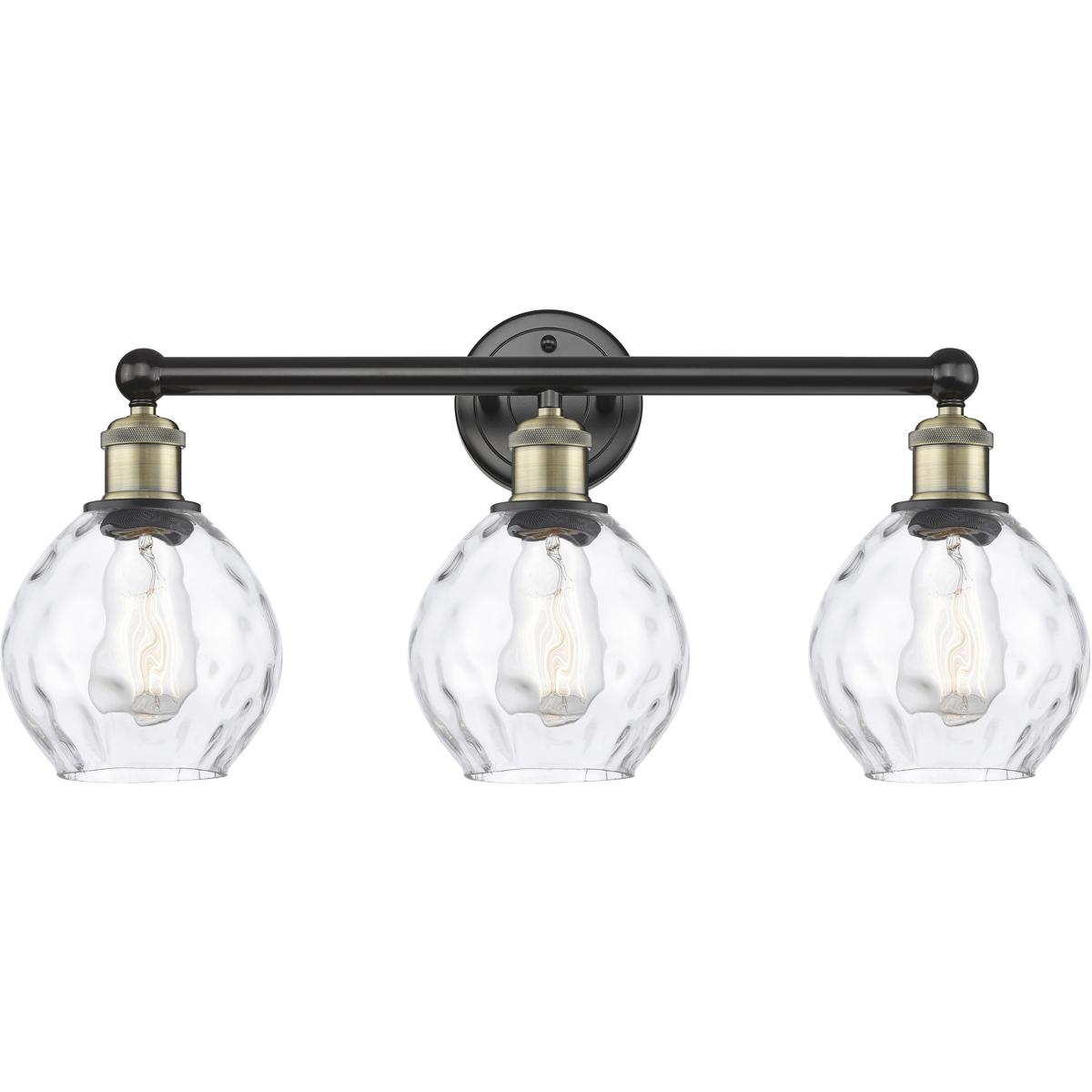 Innovations Lighting 616-3W-BAB-G362 Waverly 3 Light 24 inch Black Antique Brass Bath Vanity Light Wall Light