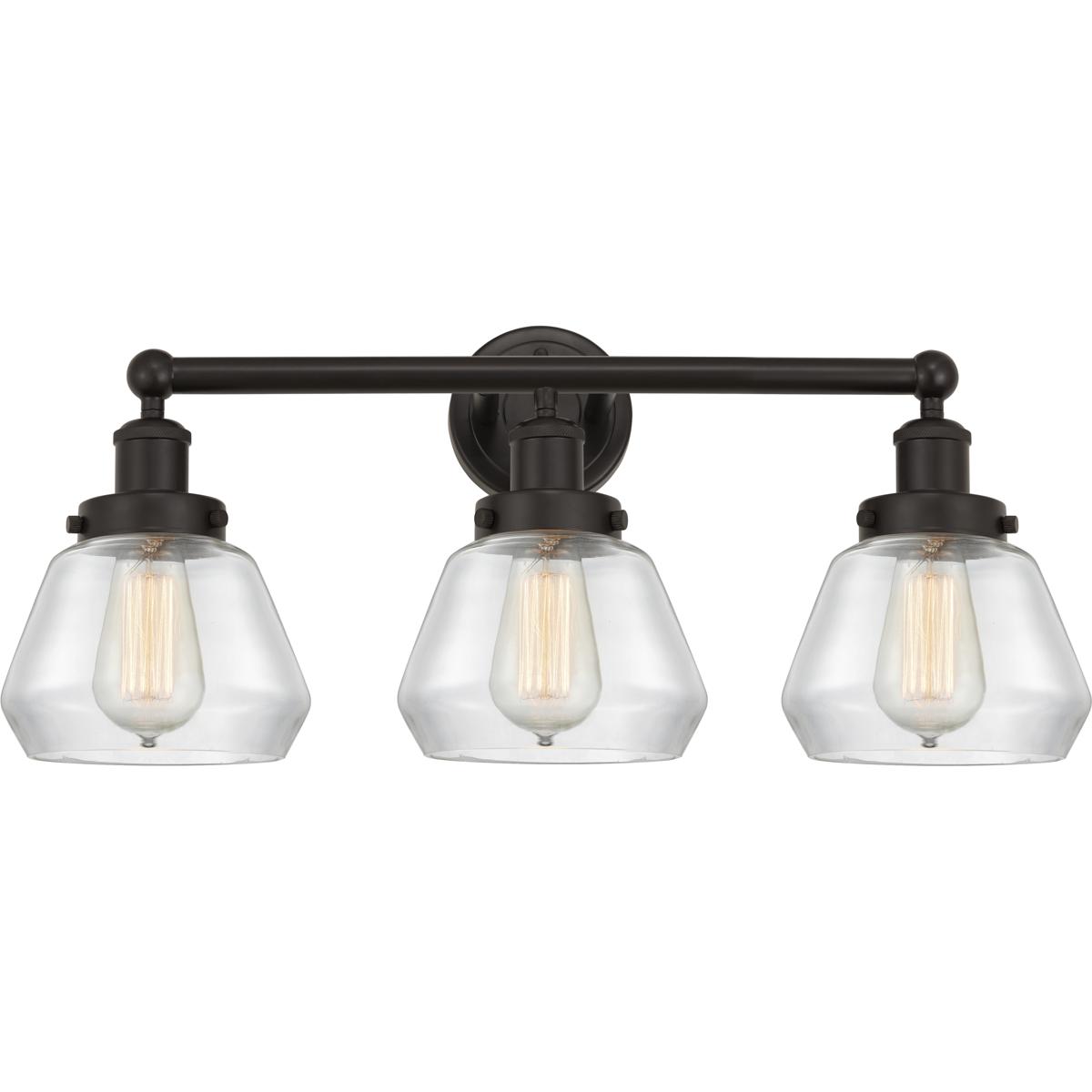 Innovations Lighting 616-3W-OB-G172 Fulton 3 Light 24.5 inch Oil Rubbed Bronze Bath Vanity Light Wall Light
