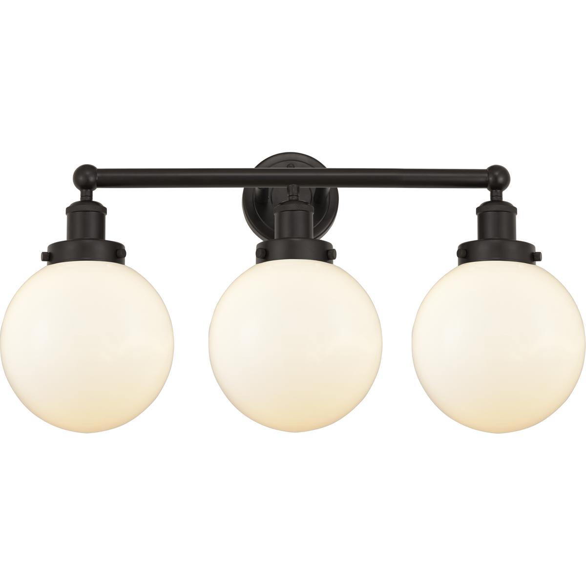 Innovations Lighting Bruno Marashlian Beacon 24 Inch 3 Light Bath Vanity Light Beacon - 616-3W-OB-G201-8 - Transitional
