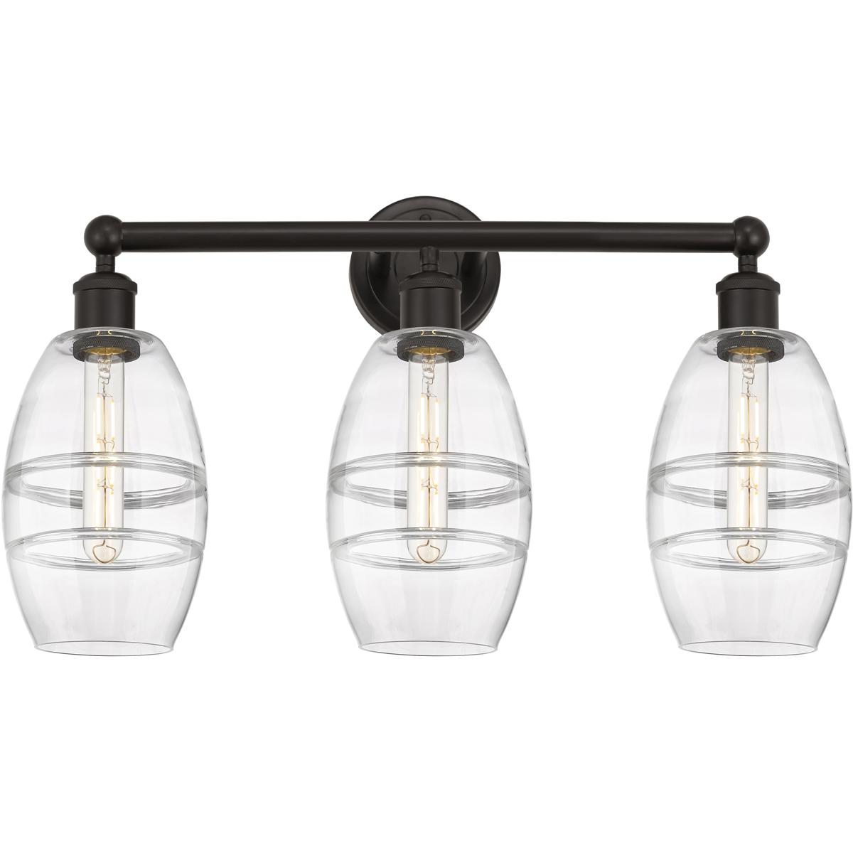 Innovations Lighting 616-3W-OB-G557-6CL Edison Vaz 3 Light 23.88 inch Oil Rubbed Bronze Bath Vanity Light Wall Light