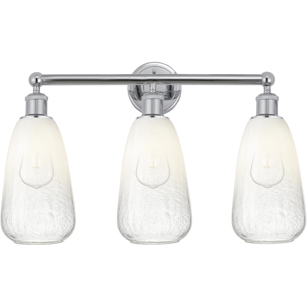 Innovations Lighting 616-3W-PC-G480-6OP Edison Brookhaven Almond 3 Light 24 inch Polished Chrome Bath Vanity Light Wall Light in Opal Glass