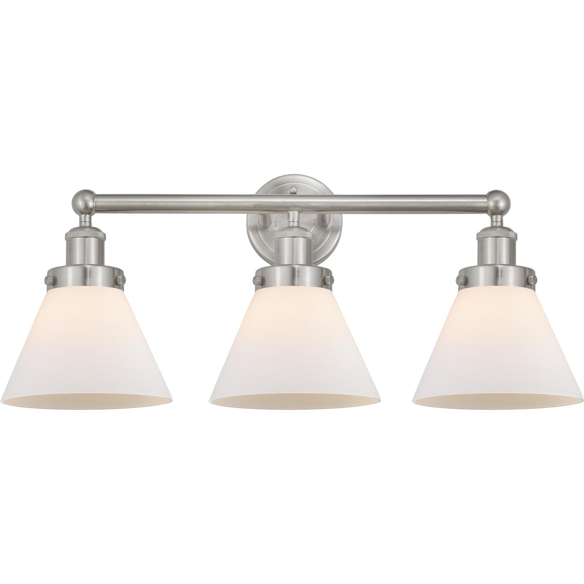 Innovations Lighting Bruno Marashlian Cone 25 Inch 3 Light Bath Vanity Light Cone - 616-3W-SN-G41 - Industrial