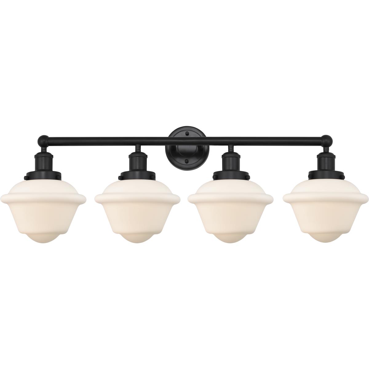 Innovations Lighting 616-4W-BK-G531 Oxford 4 Light 33.5 inch Matte Black Bath Vanity Light Wall Light