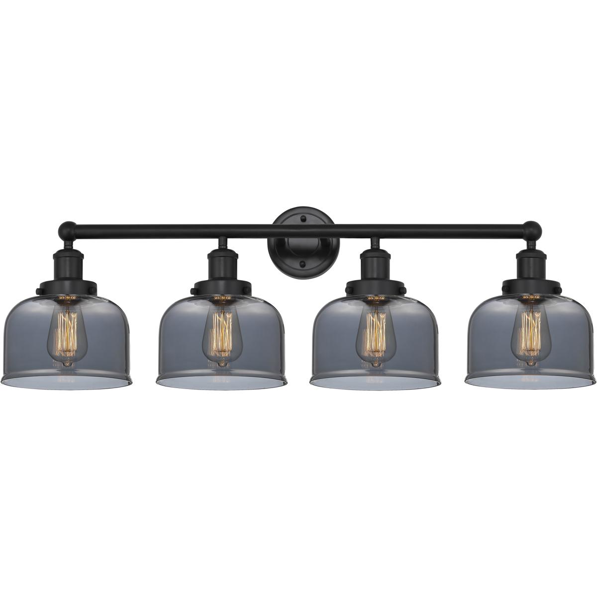 Innovations Lighting 616-4W-BK-G73 Bell 4 Light 33.5 inch Matte Black Bath Vanity Light Wall Light