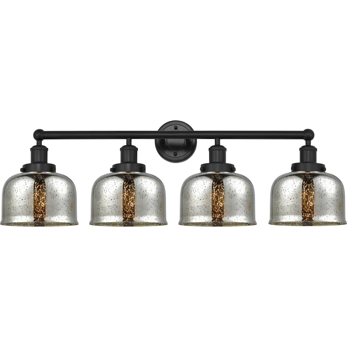 Innovations Lighting 616-4W-BK-G78 Bell 4 Light 33.5 inch Matte Black Bath Vanity Light Wall Light
