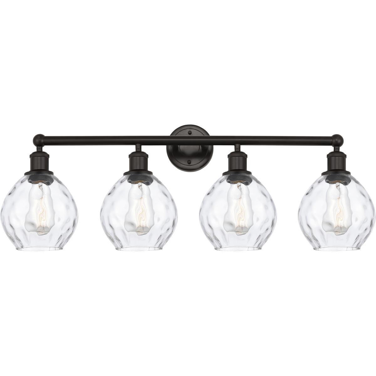 Innovations Lighting 616-4W-OB-G362 Edison Waverly 4 Light 33 inch Oil Rubbed Bronze Bath Vanity Light Wall Light