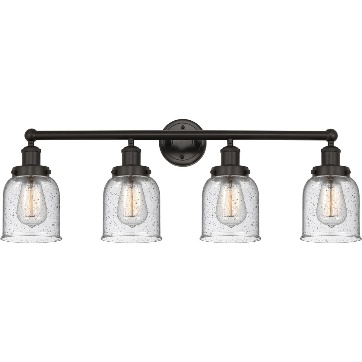Innovations Lighting Bruno Marashlian Bell 33 Inch 4 Light Bath Vanity Light Bell - 616-4W-OB-G54 - Industrial