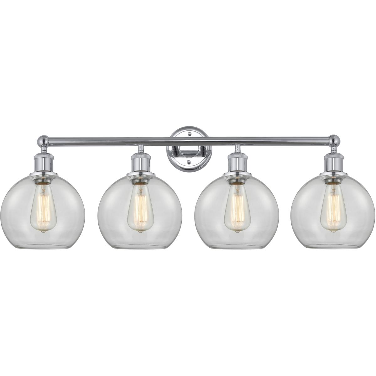 Innovations Lighting 616-4W-PC-G122-8 Athens 4 Light 35 inch Polished Chrome Bath Vanity Light Wall Light in Clear