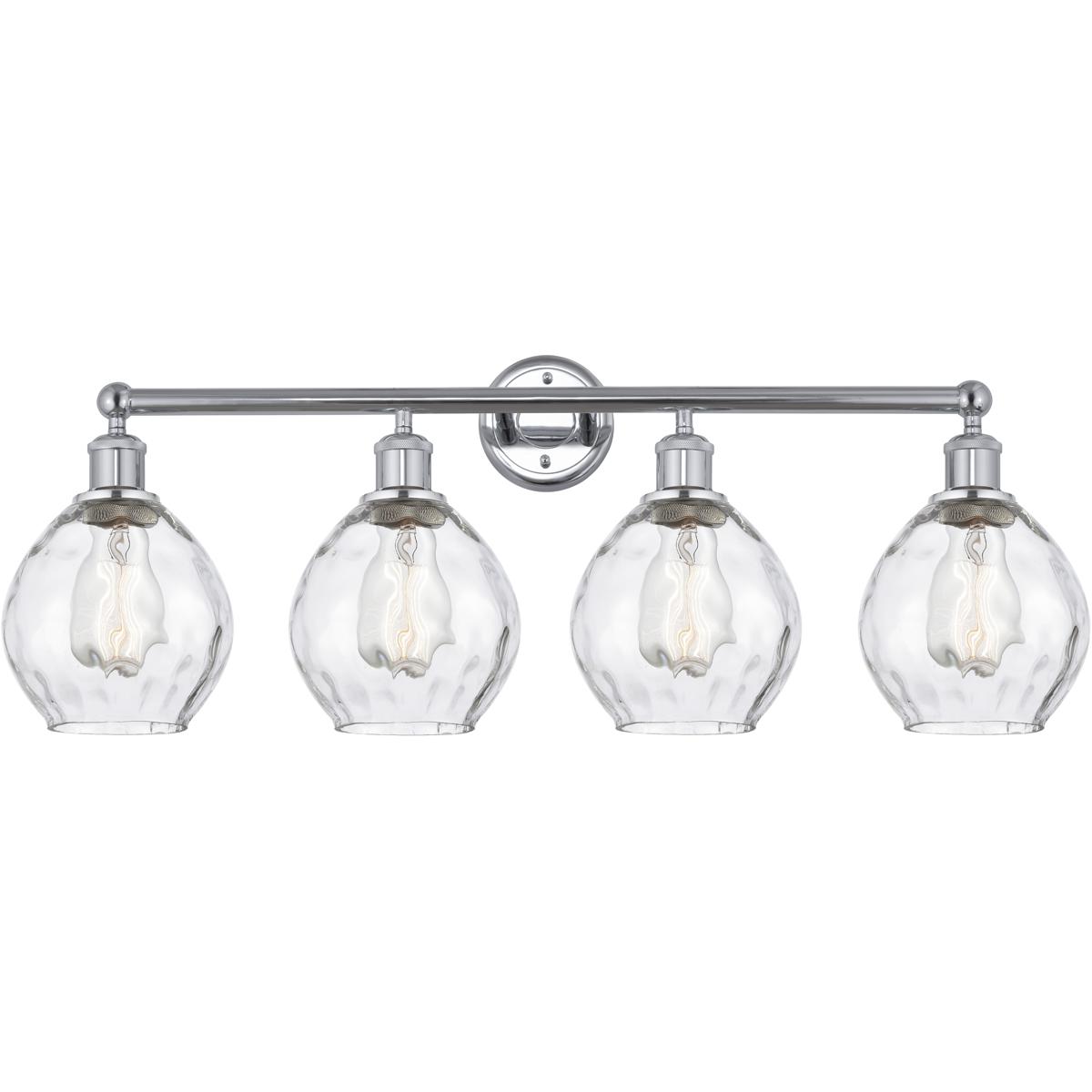 Innovations Lighting 616-4W-PC-G362 Edison Waverly 4 Light 33 inch Polished Chrome Bath Vanity Light Wall Light