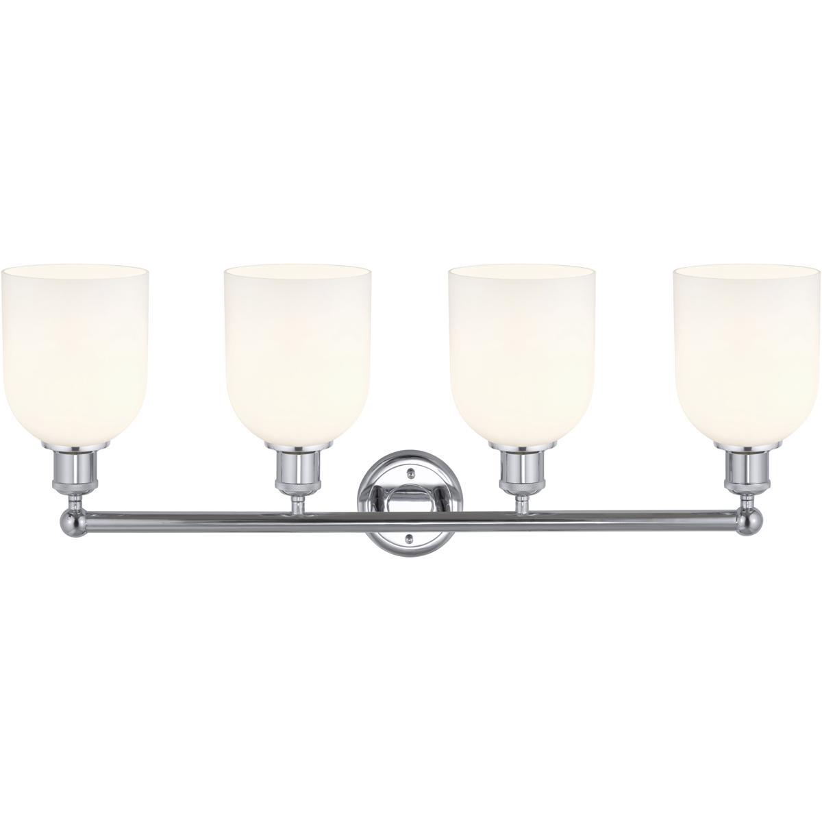 Innovations Lighting 616-4W-PC-G558-6GWH Edison Bella 4 Light 32.5 inch Polished Chrome Bath Vanity Light Wall Light
