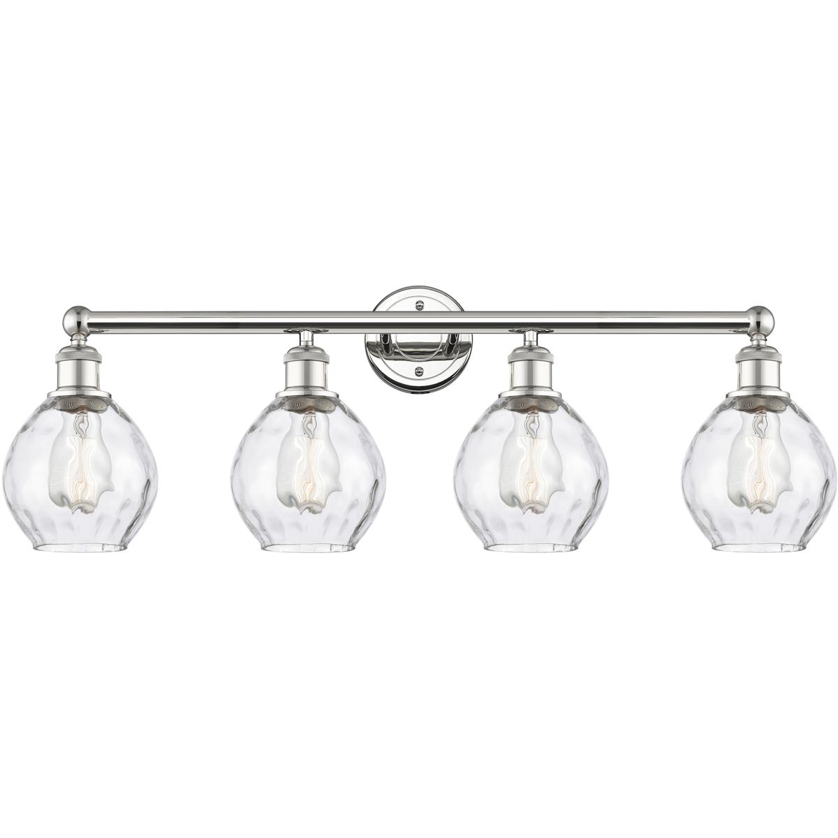 Innovations Lighting 616-4W-PN-G362 Waverly 4 Light 33 inch Polished Nickel Bath Vanity Light Wall Light