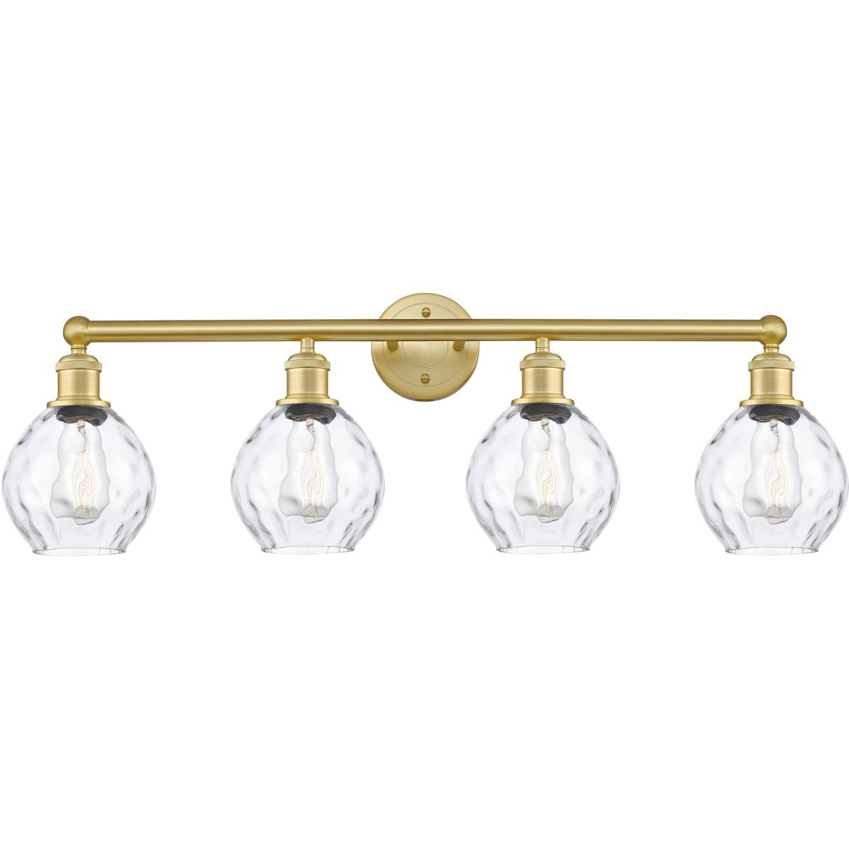 Innovations Lighting 616-4W-SG-G362 Waverly 4 Light 33 inch Satin Gold Bath Vanity Light Wall Light