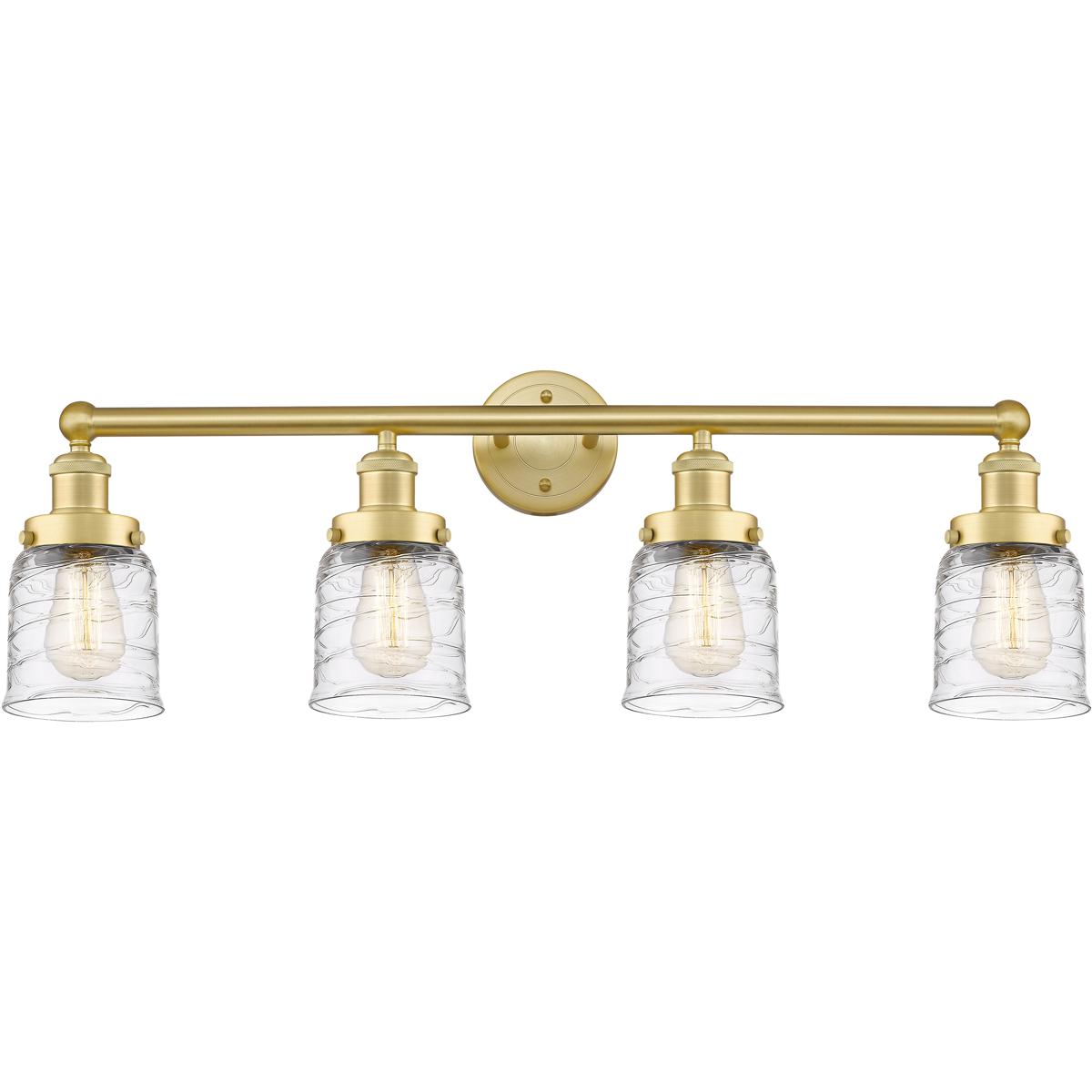 Innovations Lighting 616-4W-SG-G513 Bell Bathroom Vanity Light Satin Gold