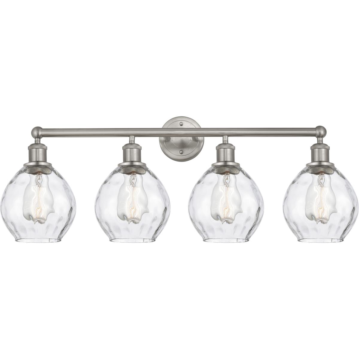 Innovations Lighting Bruno Marashlian Waverly 33 Inch 4 Light Bath Vanity Light Waverly - 616-4W-SN-G362 - Industrial