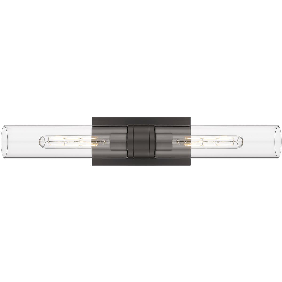 Innovations Lighting Bruno Marashlian Ballston Urban 24 Inch 2 Light Bath Vanity Light Ballston Urban - 617-2W-OB-G617-11CL - Transitional