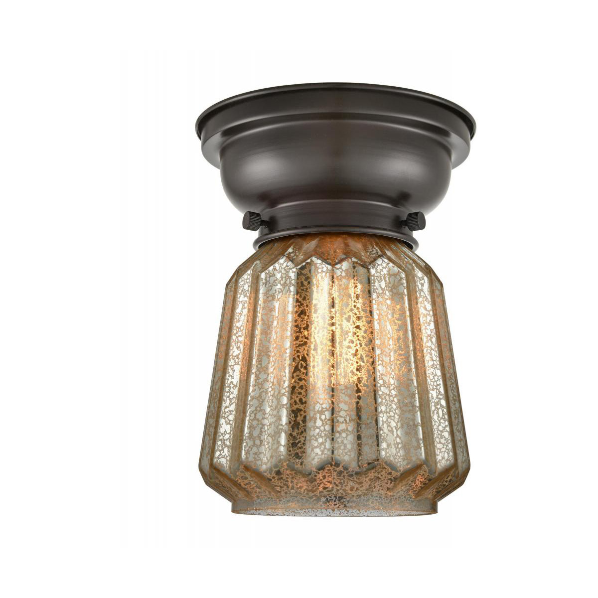 Innovations Lighting 623-1F-OB-G1 Aditi Halophane 1 Light 9 inch Oil Rubbed Bronze Flush Mount Ceiling Light in Matte White Halophane Glass, Aditi