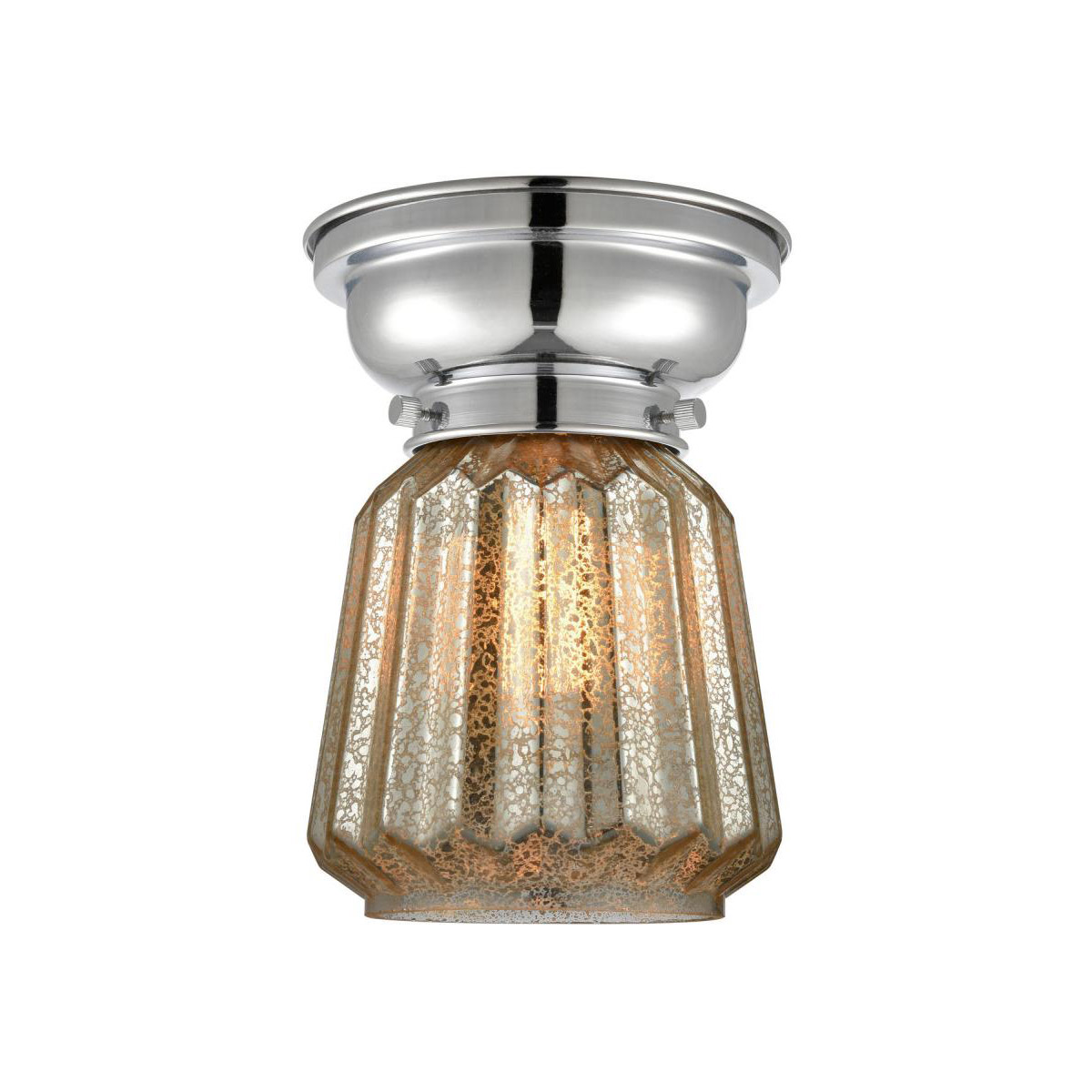 Innovations Lighting 623-1F-PC-G1 Aditi Halophane 1 Light 9 inch Polished Chrome Flush Mount Ceiling Light in Matte White Halophane Glass, Aditi