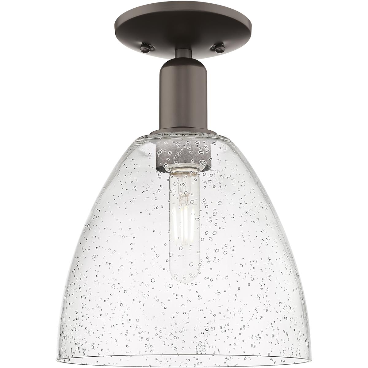 Innovations Lighting 716-1C-OB-GBD-94 Arcadia Bristol 1 Light 9 inch Oil Rubbed Bronze Semi-Flush Mount Ceiling Light in Seedy