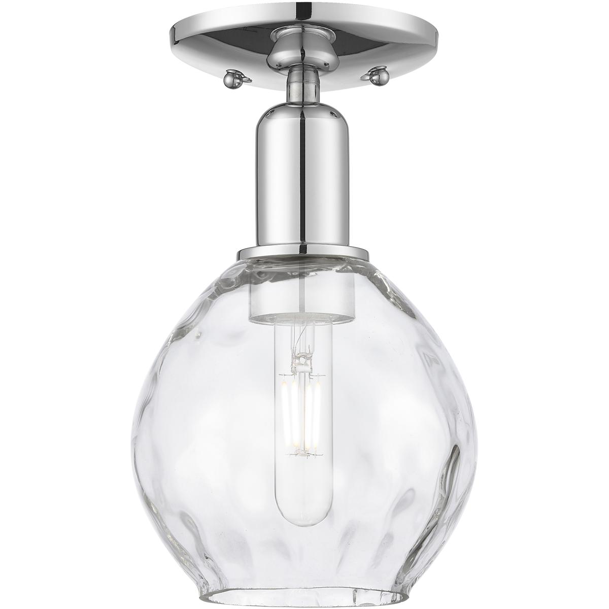 Innovations Lighting 716-1C-PC-G362 Arcadia Waverly 1 Light 6 inch Polished Chrome Semi-Flush Mount Ceiling Light