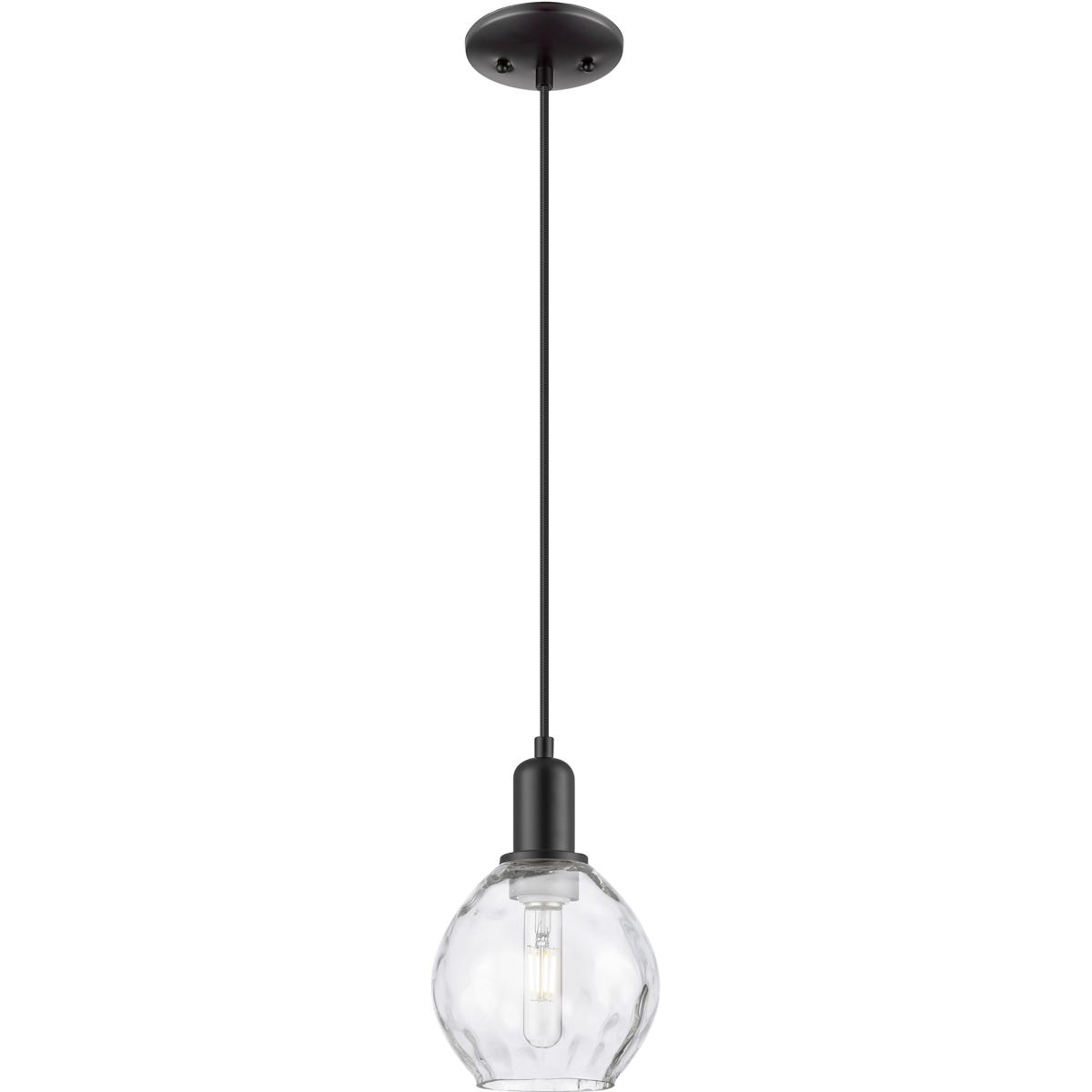 Innovations Lighting 716-1P-BK-G362 Arcadia Waverly 1 Light 6 inch Matte Black Mini Pendant Ceiling Light