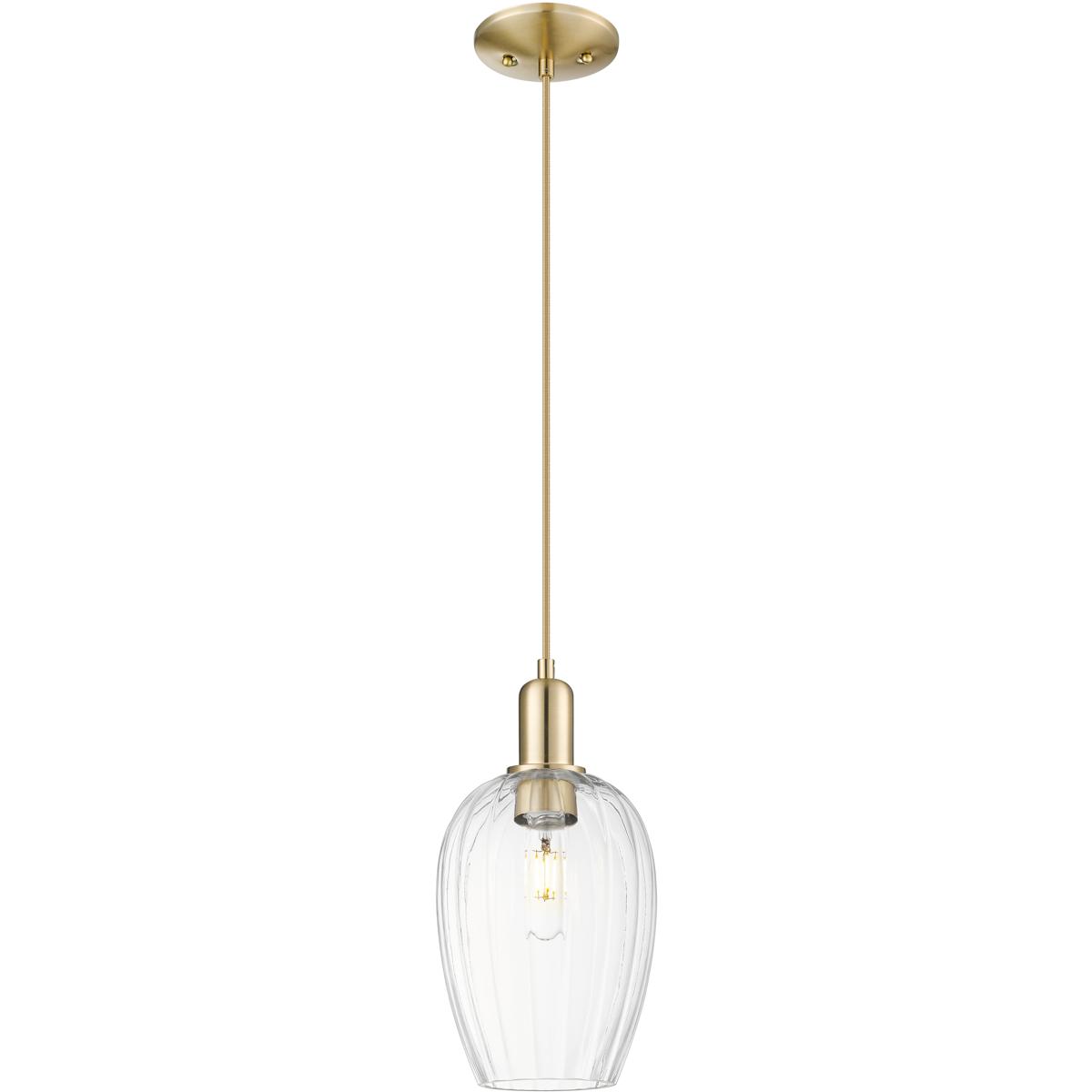 Innovations Lighting 716-1P-CB-G457-6CL Preston 1 Light 6.25 inch Champagne Bronze Mini Pendant Ceiling Light in Clear Glass