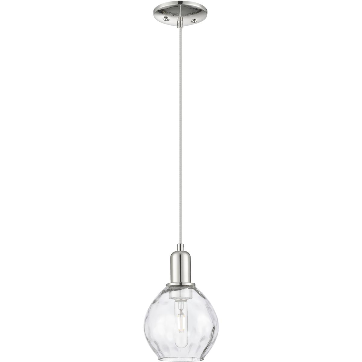 Innovations Lighting 716-1P-PN-G362 Arcadia Waverly 1 Light 6 inch Polished Nickel Mini Pendant Ceiling Light