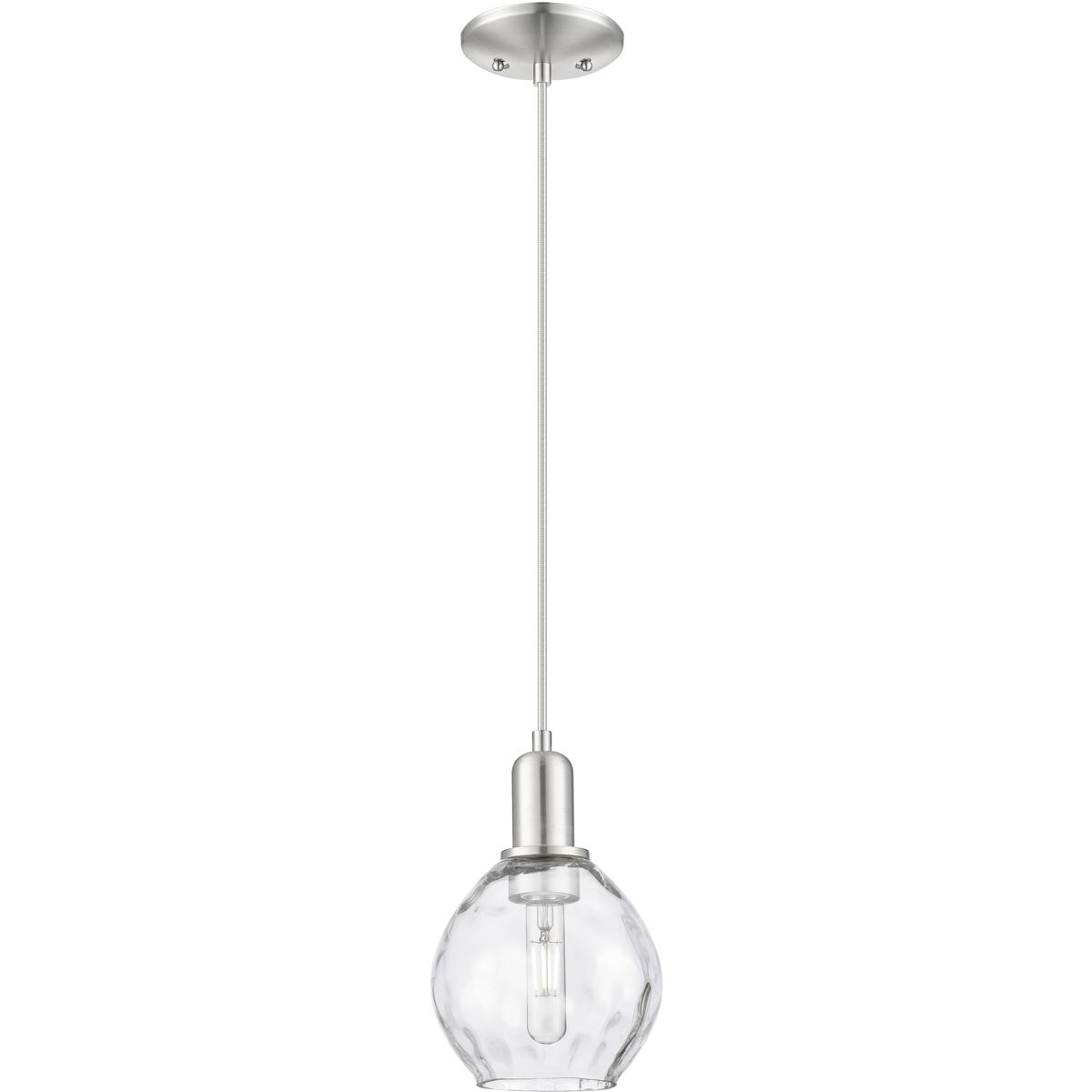 Innovations Lighting 716-1P-SN-G362 Arcadia Waverly 1 Light 6 inch Brushed Satin Nickel Mini Pendant Ceiling Light