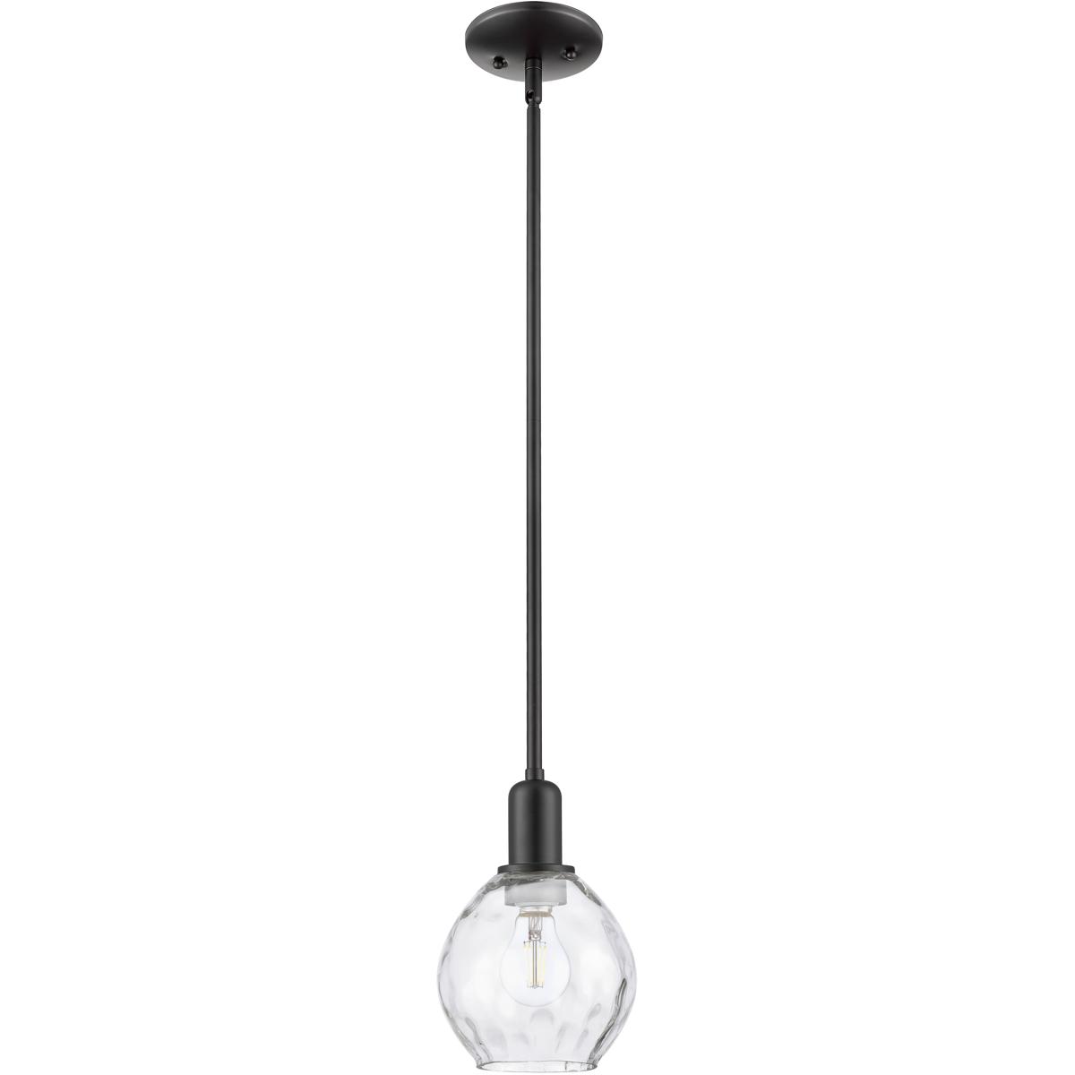 Innovations Lighting 716-1S-BK-G362 Arcadia Waverly 1 Light 6 inch Matte Black Mini Pendant Ceiling Light