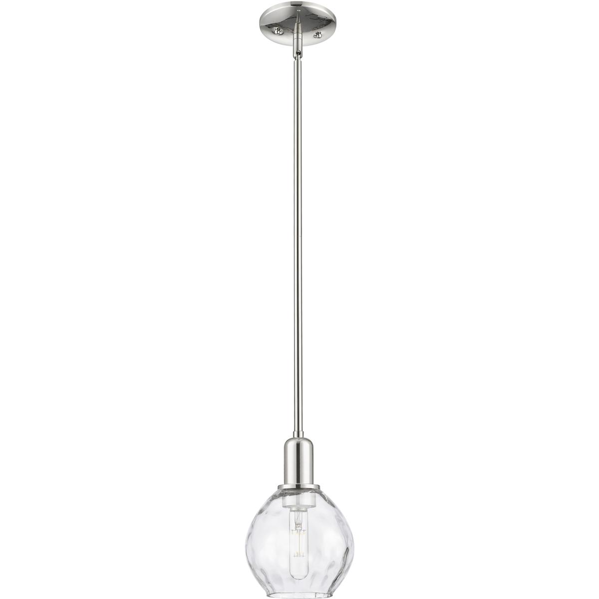 Innovations Lighting 716-1S-PN-G362 Arcadia Waverly 1 Light 6 inch Polished Nickel Mini Pendant Ceiling Light