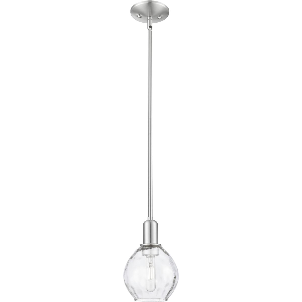 Innovations Lighting 716-1S-SN-G362 Arcadia Waverly 1 Light 6 inch Brushed Satin Nickel Mini Pendant Ceiling Light