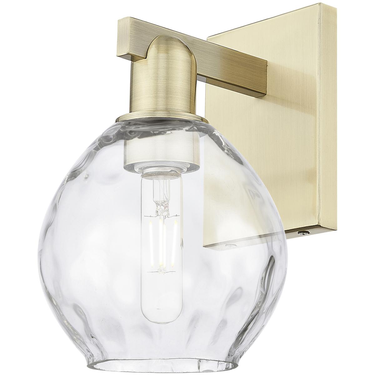 Innovations Lighting 716-1W-AB-G362 Arcadia Waverly Armed Sconce Wall Light in Antique Brass