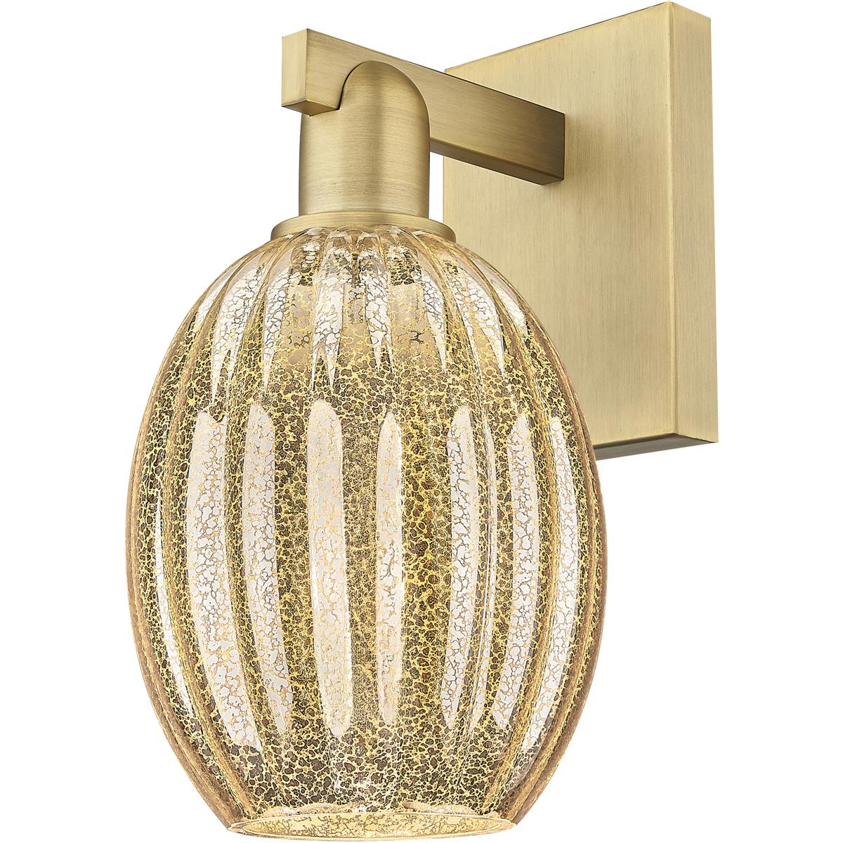 Innovations Lighting 716-1W-BB-G459-6ME Preston Sconce Wall Light in Brushed Brass, Mercury Glass