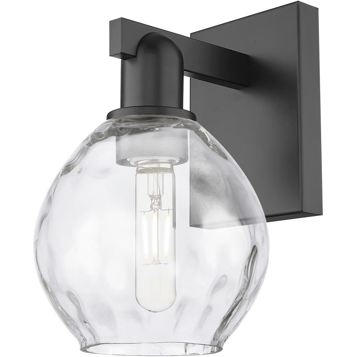 Innovations Lighting 716-1W-BK-G362 Arcadia Waverly Armed Sconce Wall Light in Matte Black