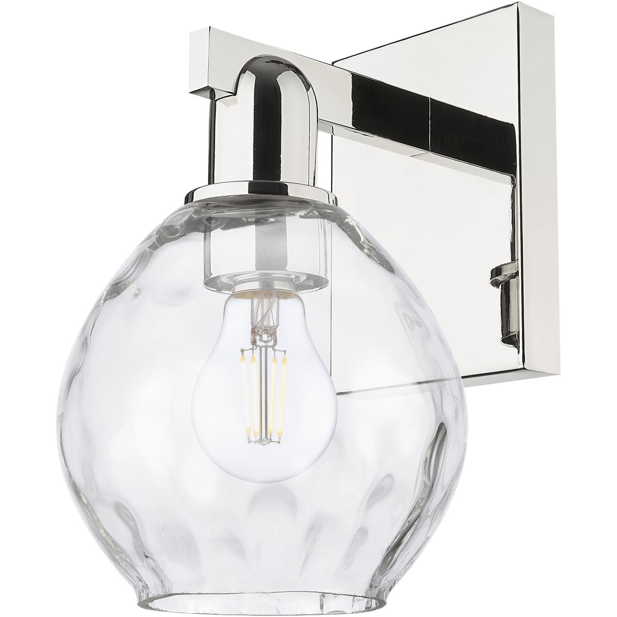 Innovations Lighting 716-1W-PN-G362 Arcadia Waverly Armed Sconce Wall Light in Polished Nickel