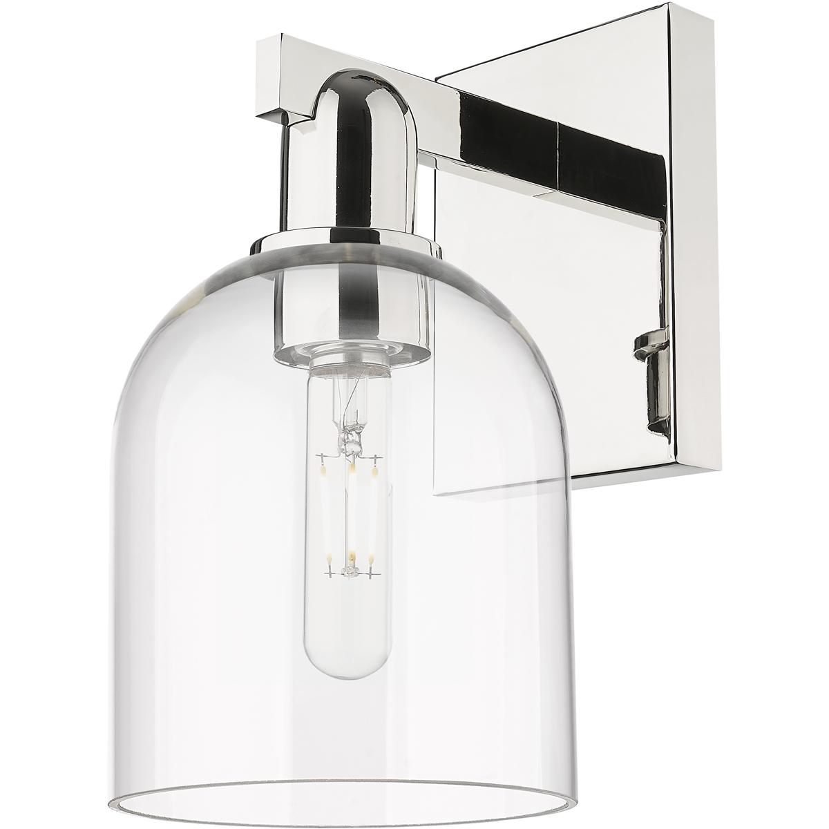 Innovations Lighting 716-1W-PN-G558-6CL Arcadia Bella Armed Sconce Wall Light in Polished Nickel, Clear