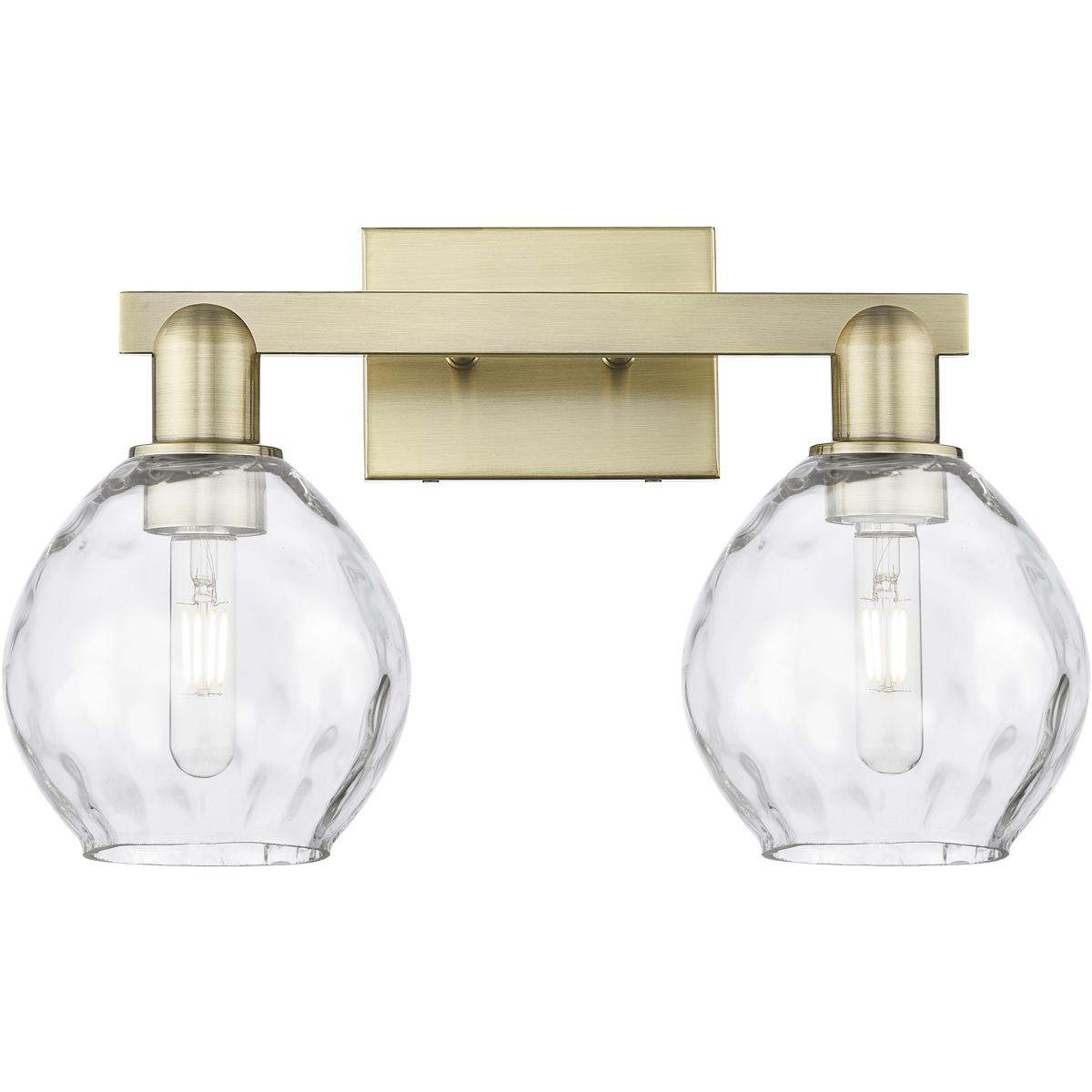 Innovations Lighting 716-2W-AB-G362 Arcadia Waverly 2 Light 17 inch Antique Brass Bath Vanity Light Wall Light