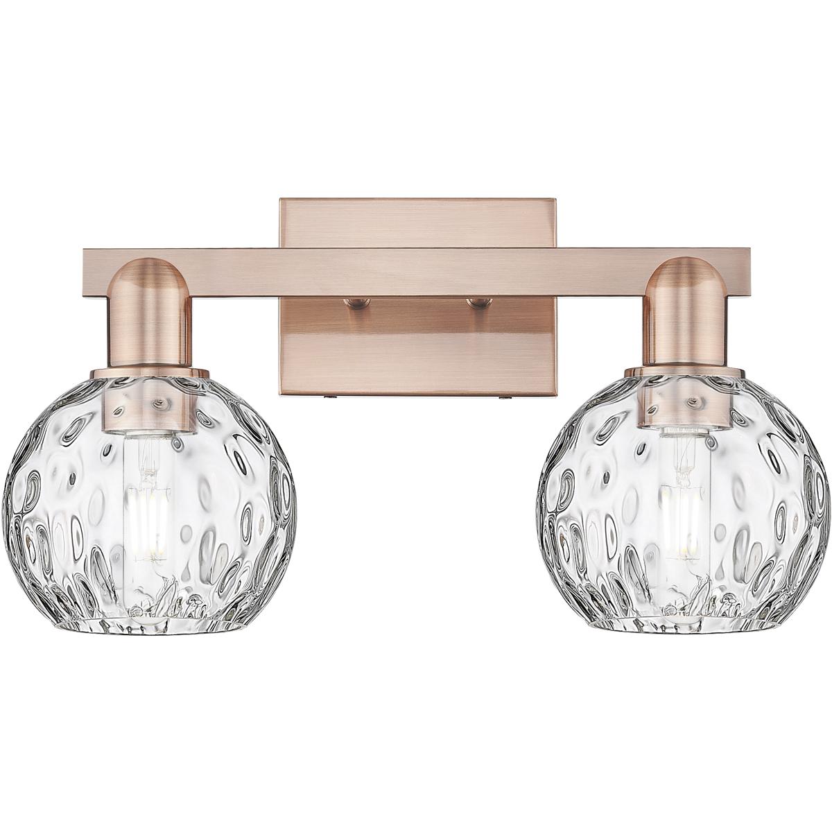 Innovations Lighting Bruno Marashlian Athens Water Glass 17 Inch Bath Vanity Light Athens Water Glass - 716-2W-AC-G1215-6 - Modern Contemporary