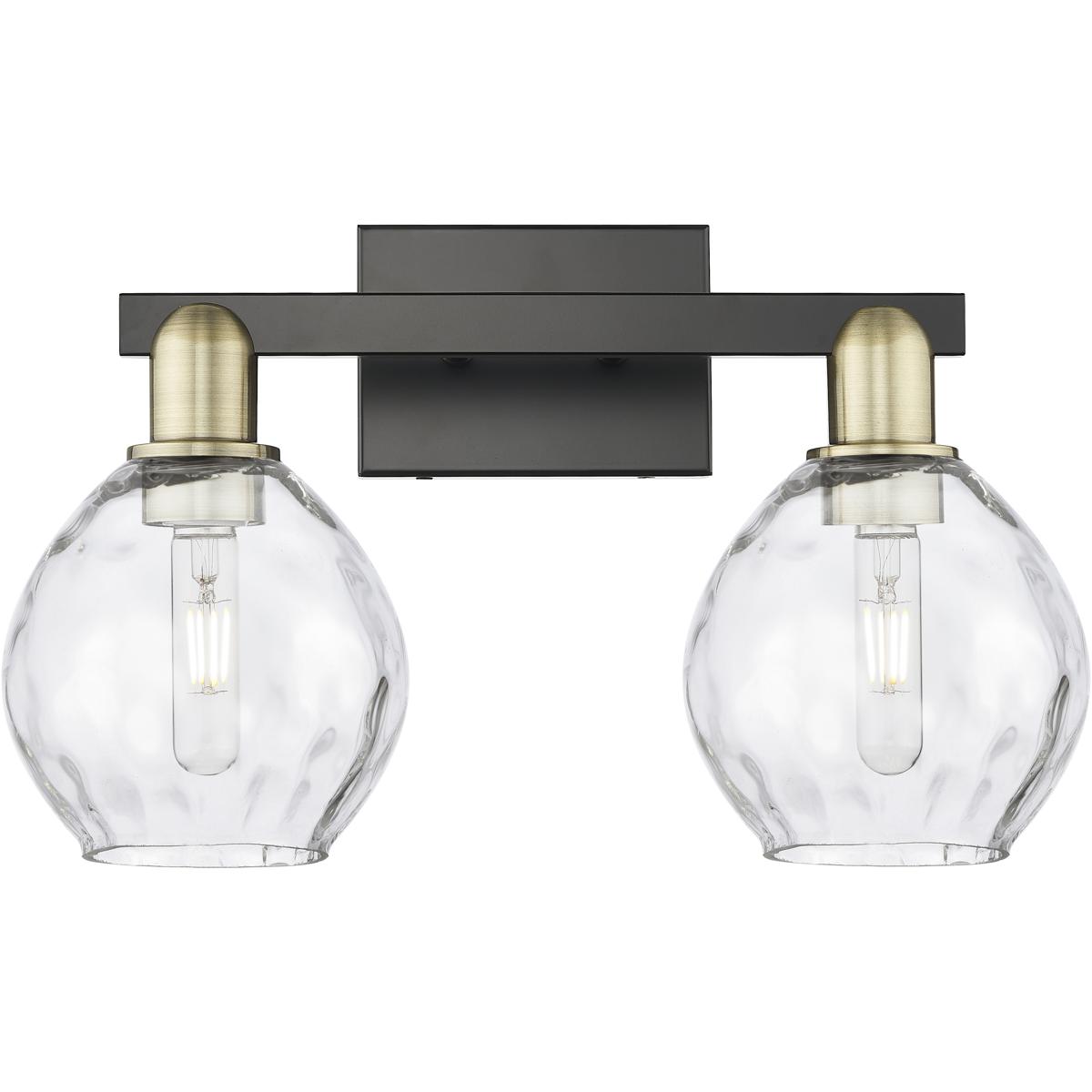 Innovations Lighting 716-2W-BAB-G362 Arcadia Waverly 2 Light 17 inch Black Antique Brass Bath Vanity Light Wall Light