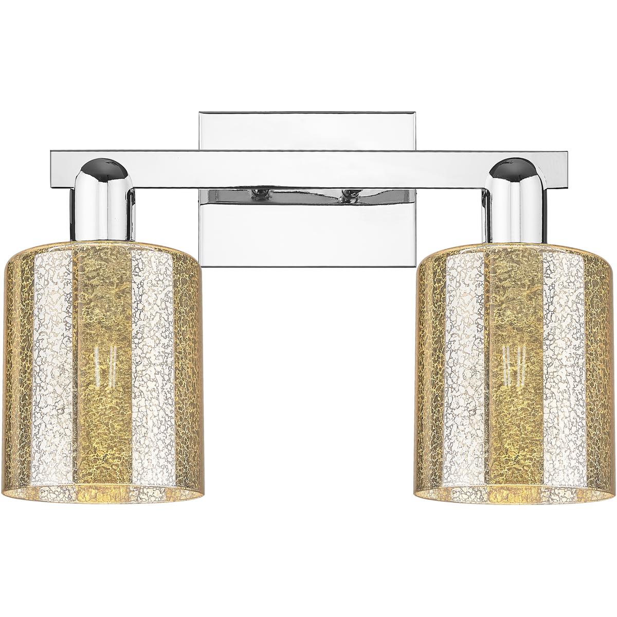 Innovations Lighting 716-2W-PC-G116 Arcadia Cobbleskill 2 Light 16 inch Polished Chrome Bath Vanity Light Wall Light in Mercury