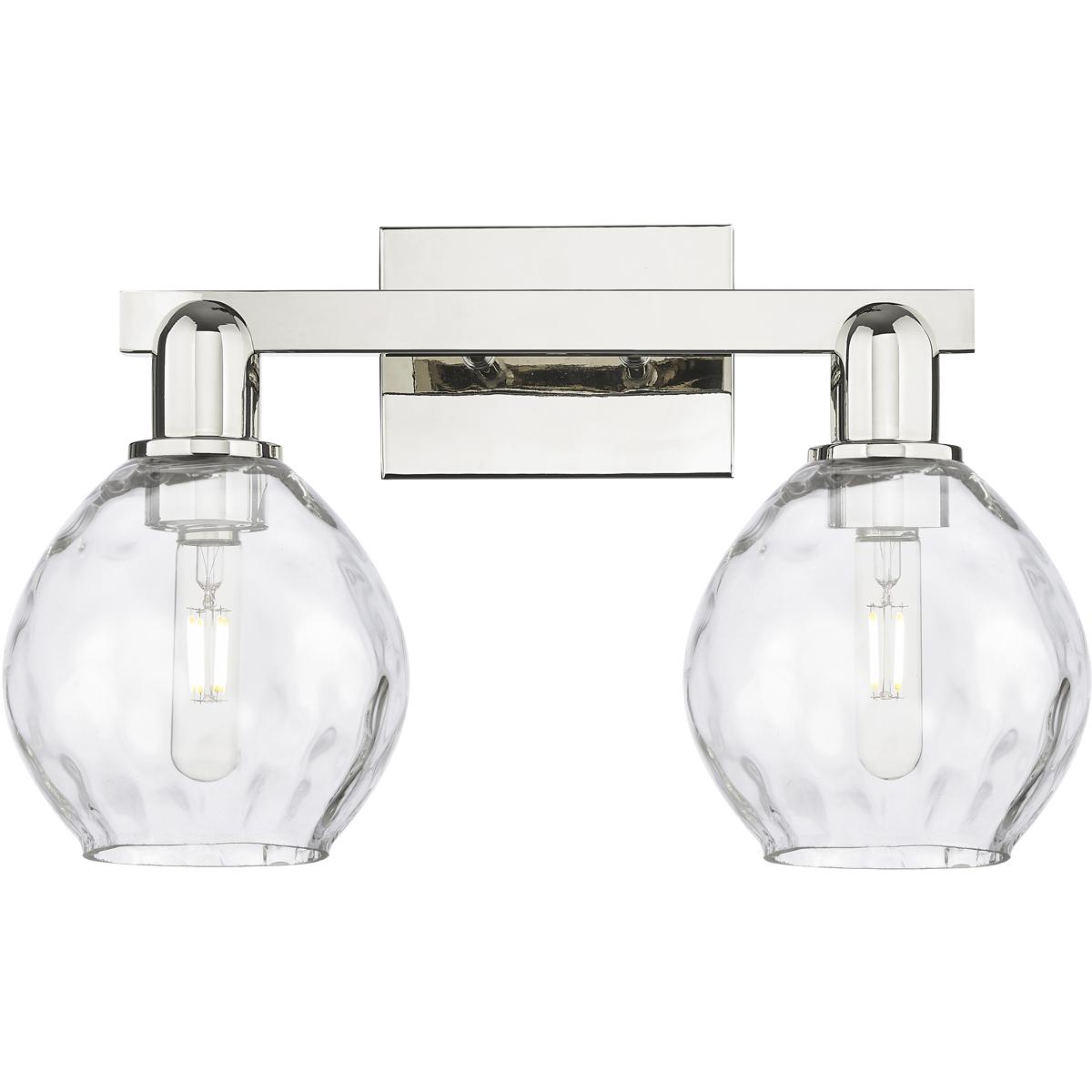 Innovations Lighting 716-2W-PN-G362 Arcadia Waverly 2 Light 17 inch Polished Nickel Bath Vanity Light Wall Light