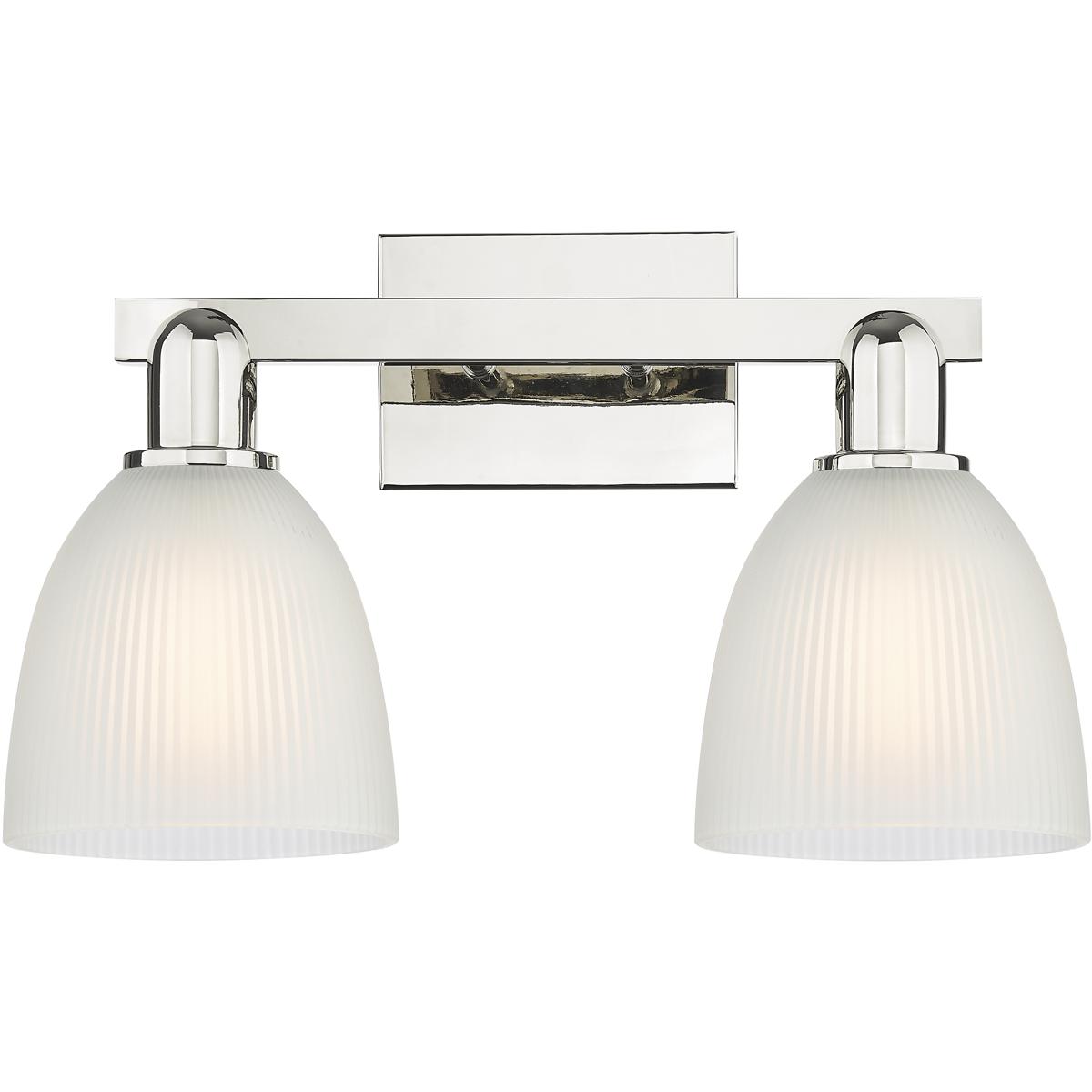 Innovations Lighting 716-2W-PN-G381 Arcadia Castile 2 Light 17 inch Polished Nickel Bath Vanity Light Wall Light in White