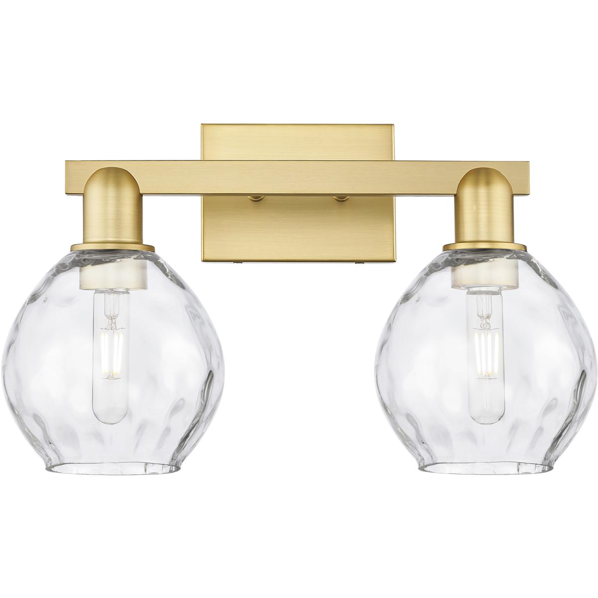 Innovations Lighting 716-2W-SG-G362 Arcadia Waverly 2 Light 17 inch Satin Gold Bath Vanity Light Wall Light